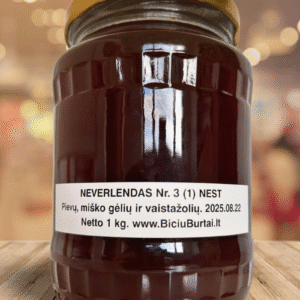 2025 daugiažiedis medus N3 1 kg (0,7L)