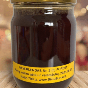 2025 miško medus N3 700 g (0,5L)
