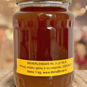 2025 švelnus daugiažiedis medus N3, 1 kg (0,7L)